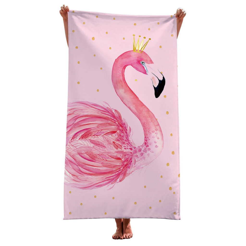Flamingo Pink Beach Towel For Women 4