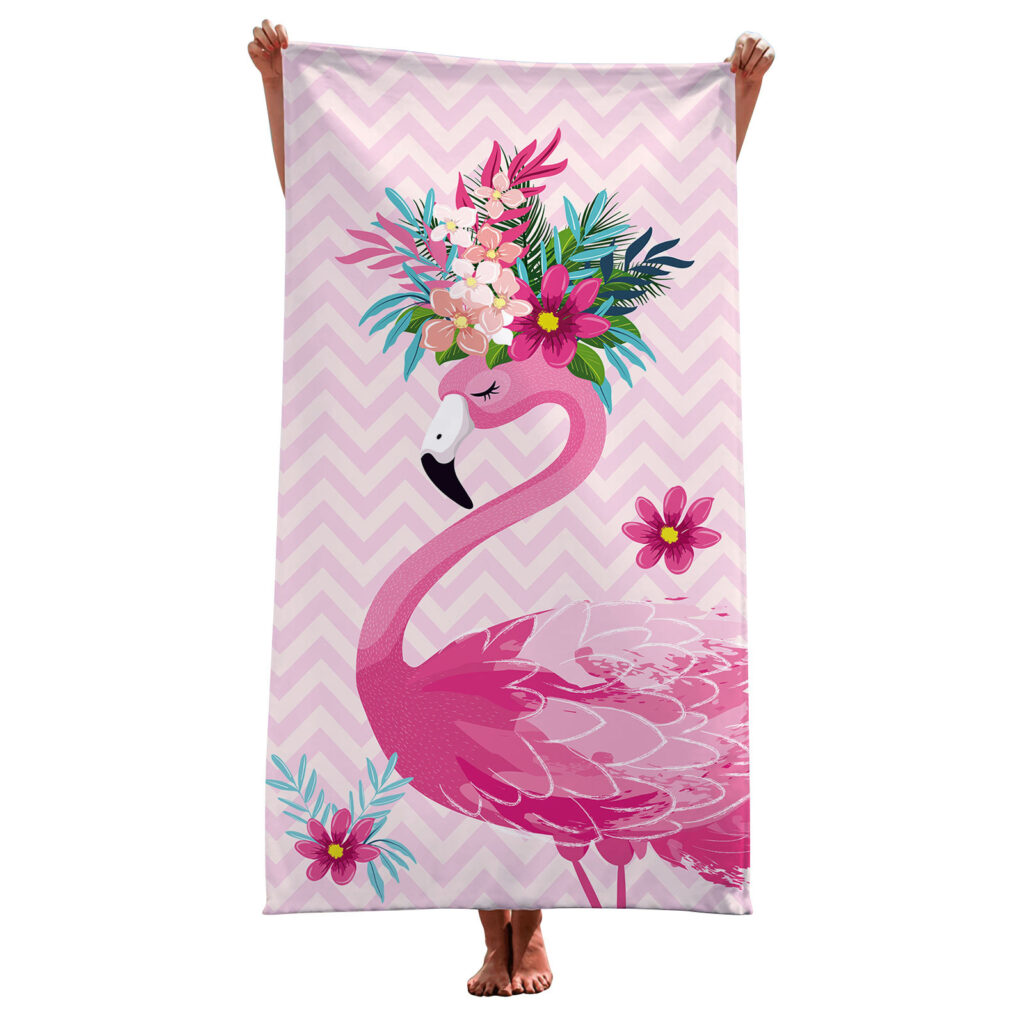 Flamingo Pink Beach Towel For Women 5