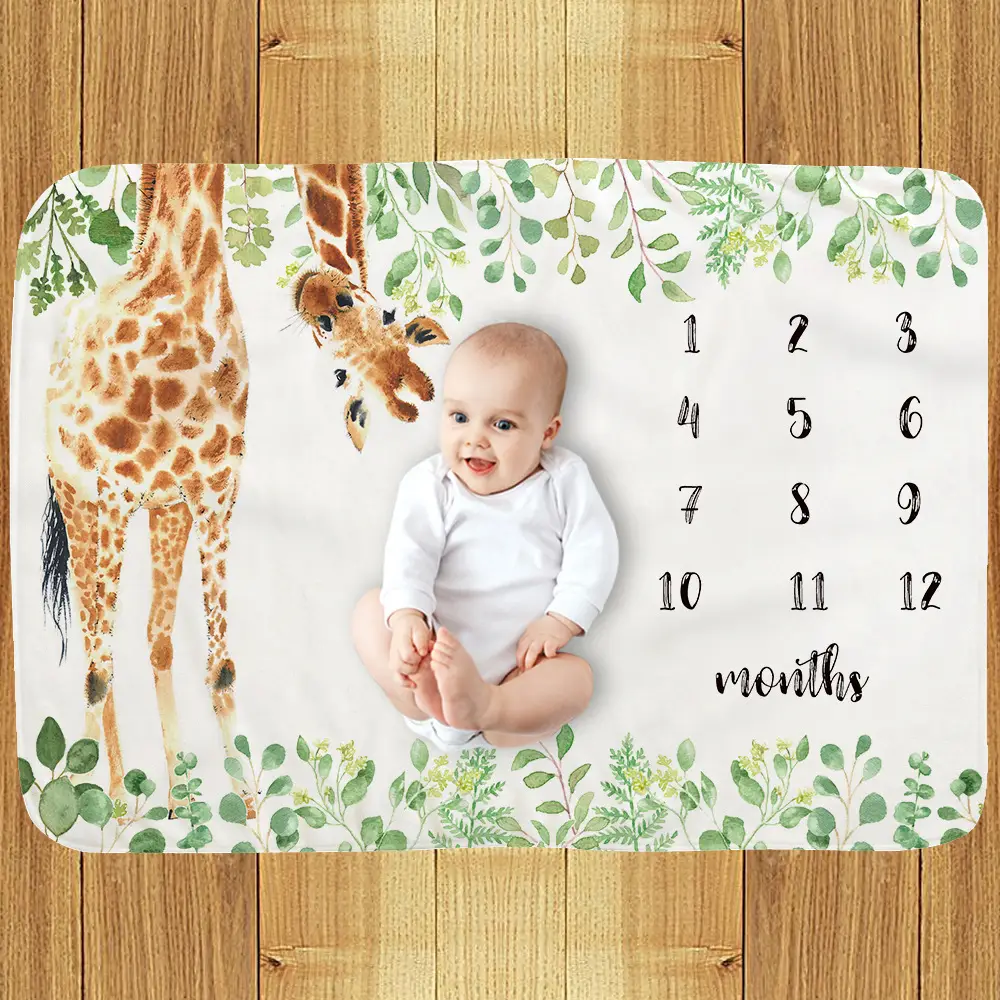 Flannel Baby Milestones By Month 1