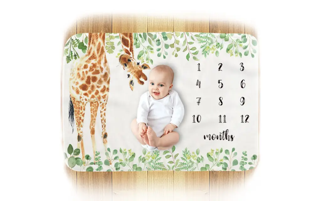 Flannel Baby Milestones By Month