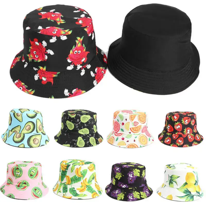 Lemon Watermelon Strawberry Fruit Bucket Hat 23 Fruit Bucket Hat 1