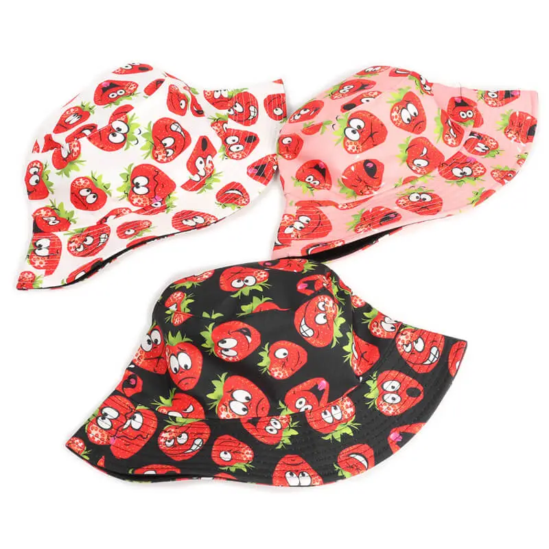Lemon Watermelon Strawberry Fruit Bucket Hat 26 Fruit Bucket Hat 5