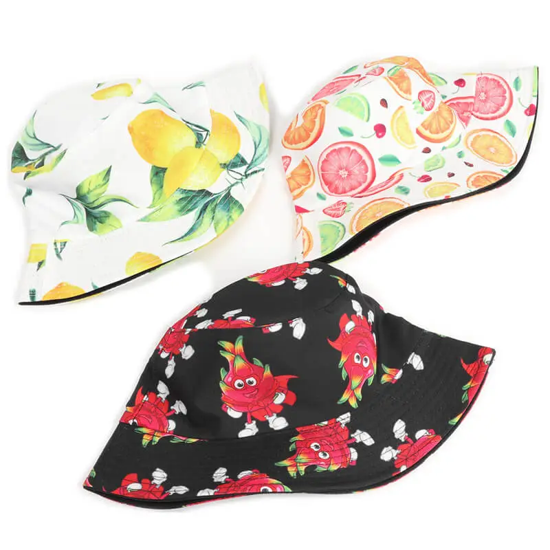 Lemon Watermelon Strawberry Fruit Bucket Hat 27 Fruit Bucket Hat 6