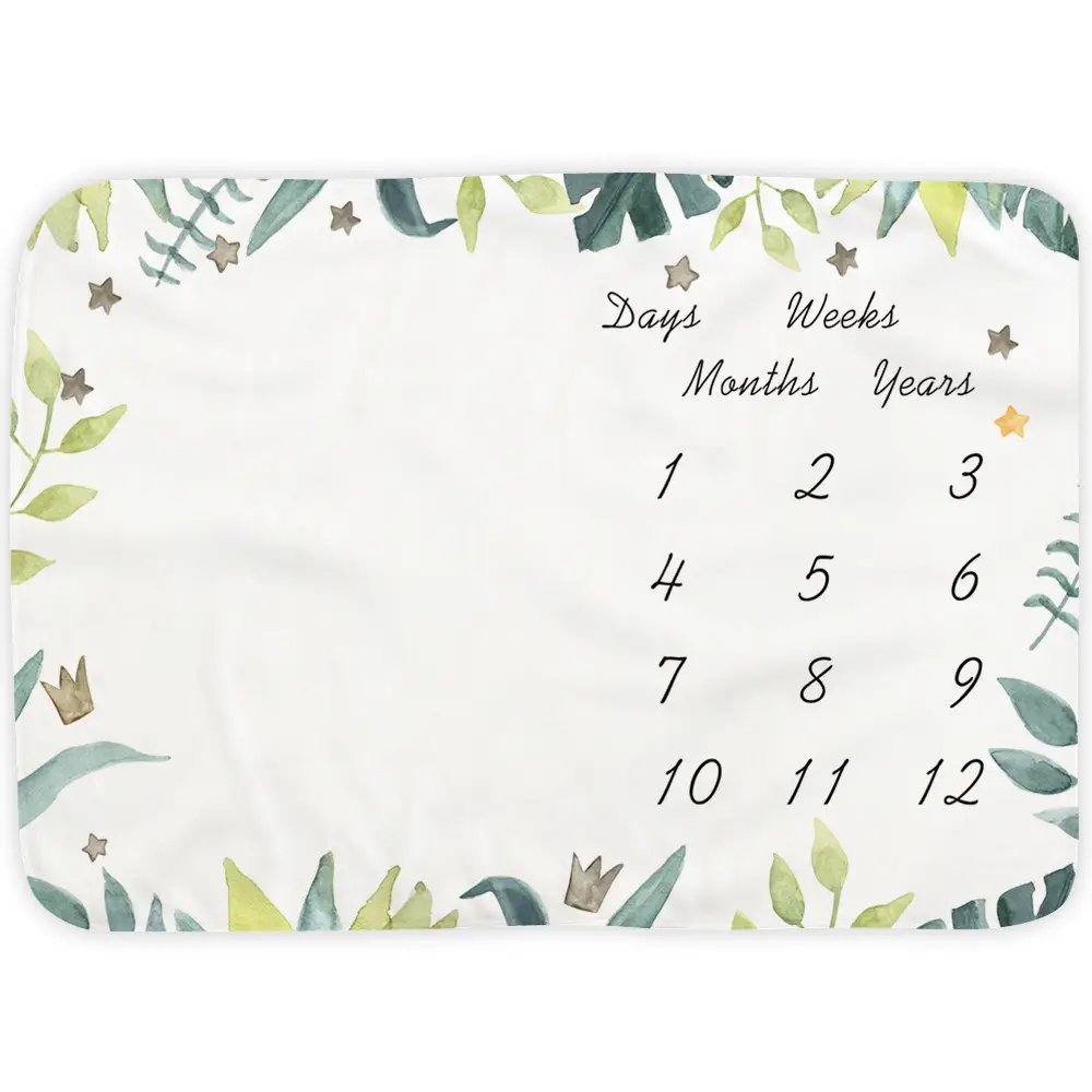 Giraffe Alpaca Milestone Baby Blanket 5 Giraffe Alpaca Milestone Baby Blanket 4