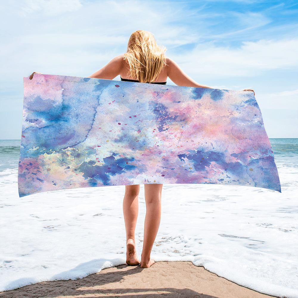 Gold Green Gilt Marble Beach Towel 25