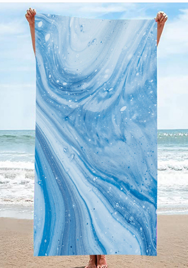 Gold Green Gilt Marble Beach Towel 30