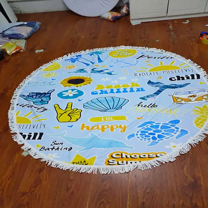 Lefovs High Quality 150cm Round Beach Towels Photos 12 Lefovs Beach towel 51