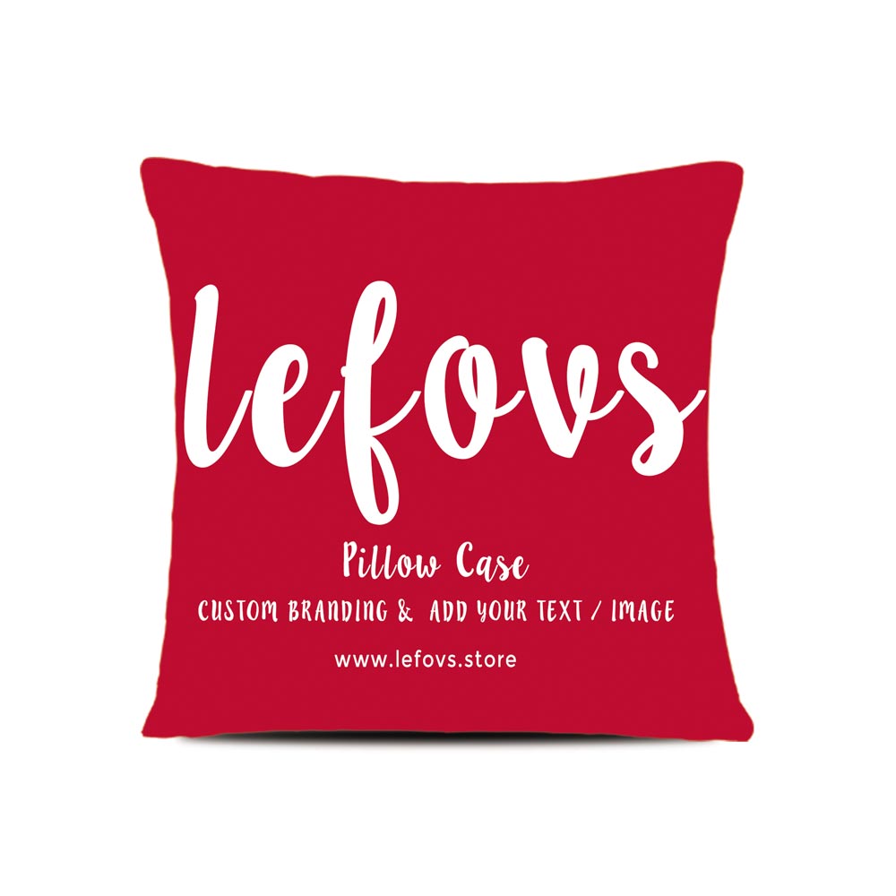 custom cotton linen pillowcase