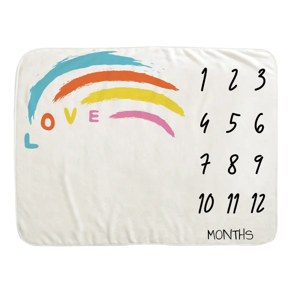 Lovely Background Baby Milestone Blanket 13