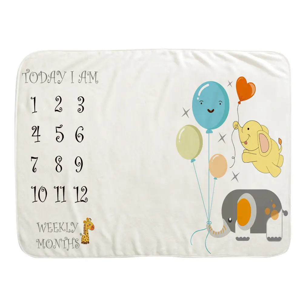 Lovely Background Baby Milestone Blanket 14