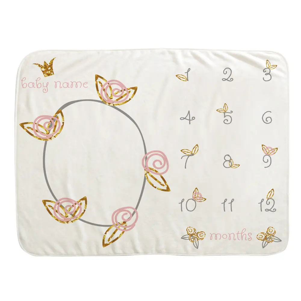 Lovely Background Baby Milestone Blanket 18