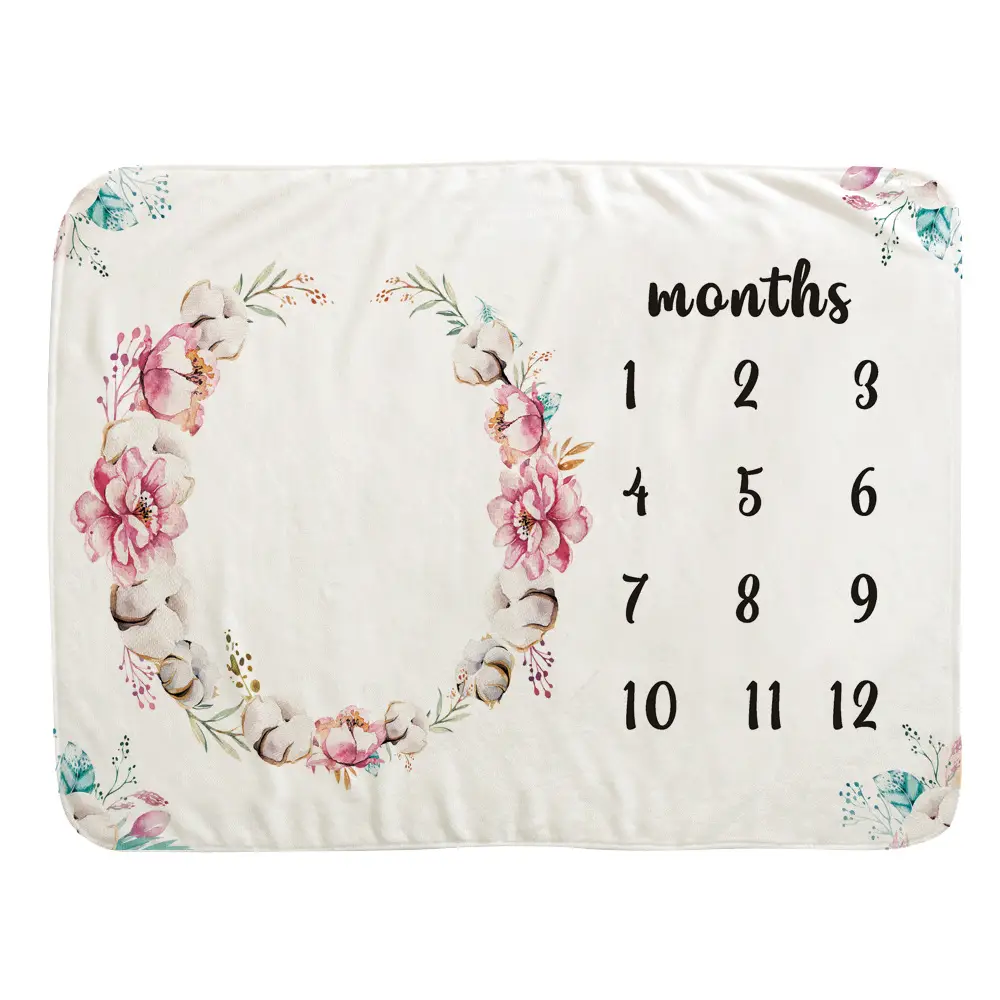Lovely Background Baby Milestone Blanket 20