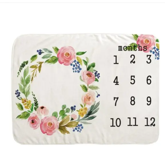 Lovely Background Baby Milestone Blanket 23