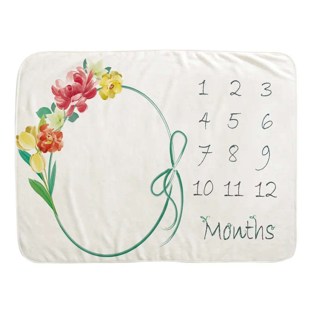 Lovely Background Baby Milestone Blanket 8