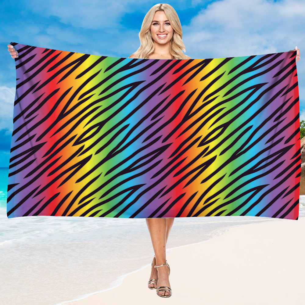 Luxury Leopard Skin Print Beach Towel 11