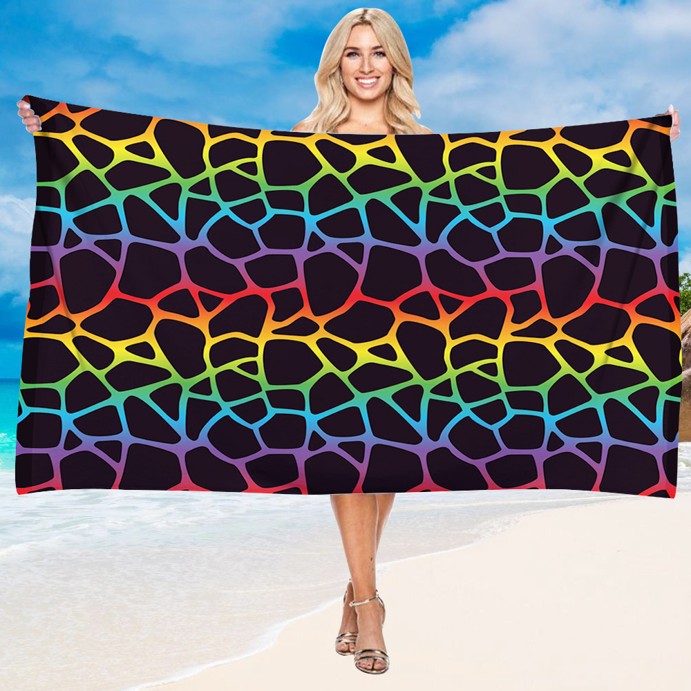 Luxury Leopard Skin Print Beach Towel 12