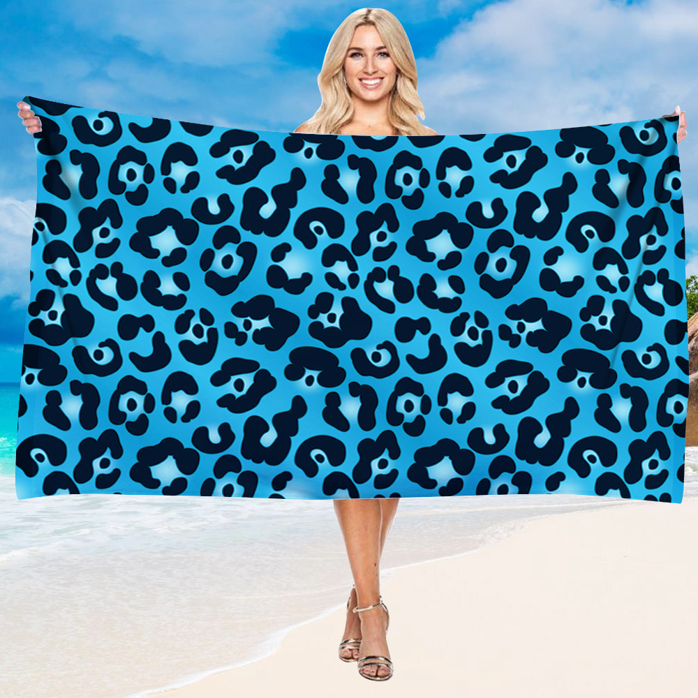 Luxury Leopard Skin Print Beach Towel 15