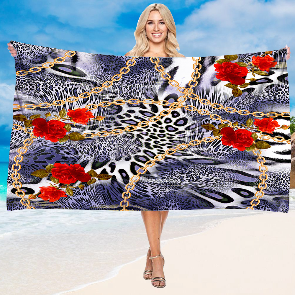 Luxury Leopard Skin Print Beach Towel 18