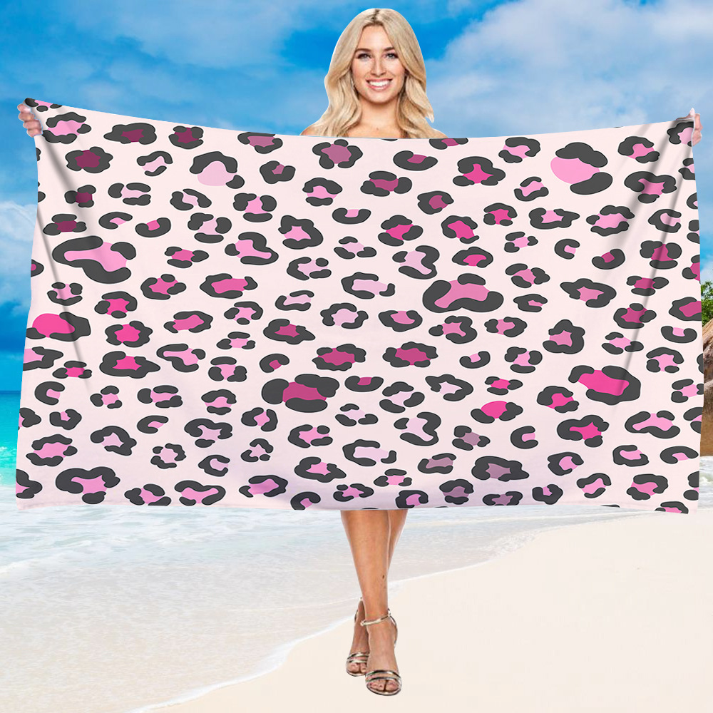 Luxury Leopard Skin Print Beach Towel 19