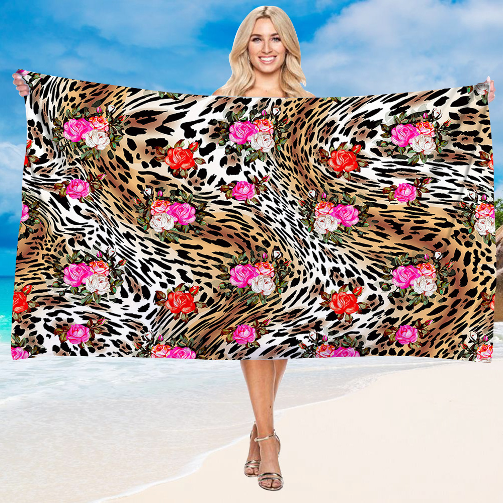 Luxury Leopard Skin Print Beach Towel 20