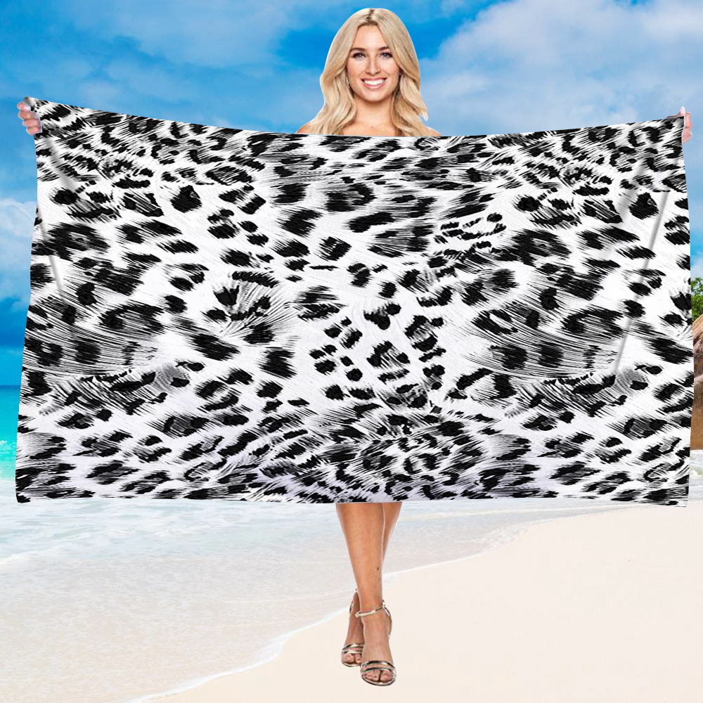 Luxury Leopard Skin Print Beach Towel 22