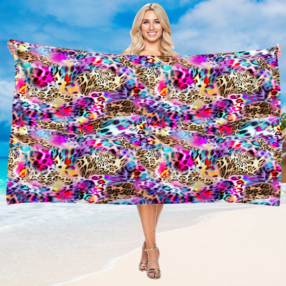 Luxury Leopard Skin Print Beach Towel 23