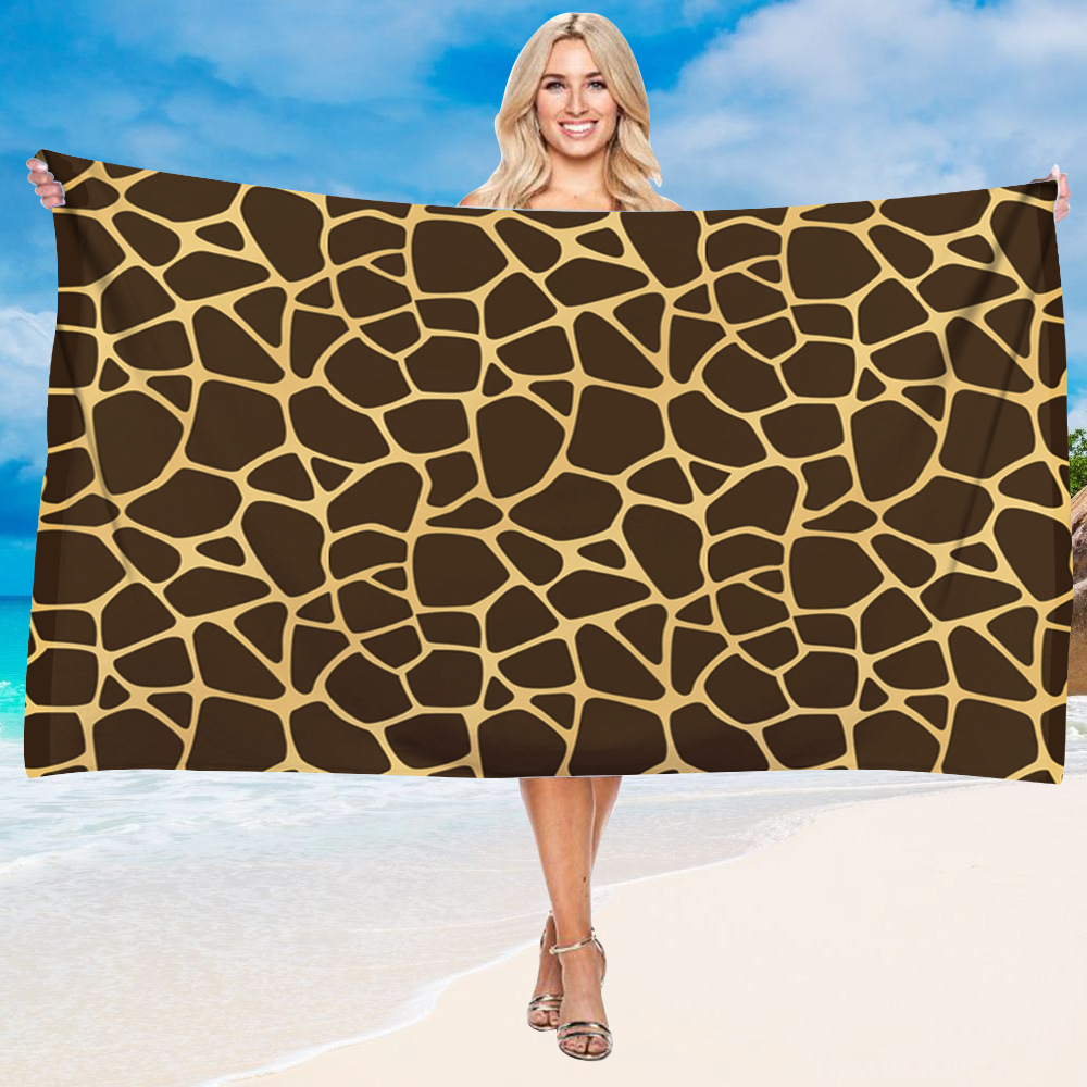 Luxury Leopard Skin Print Beach Towel 6