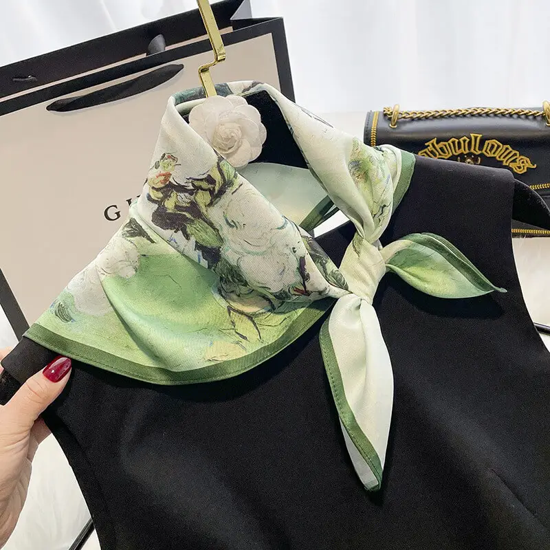 Luxury Twill Fabric Scarf 53 x 53cm 15 Luxury Twill Fabric Scarf 53 x 53cm 14