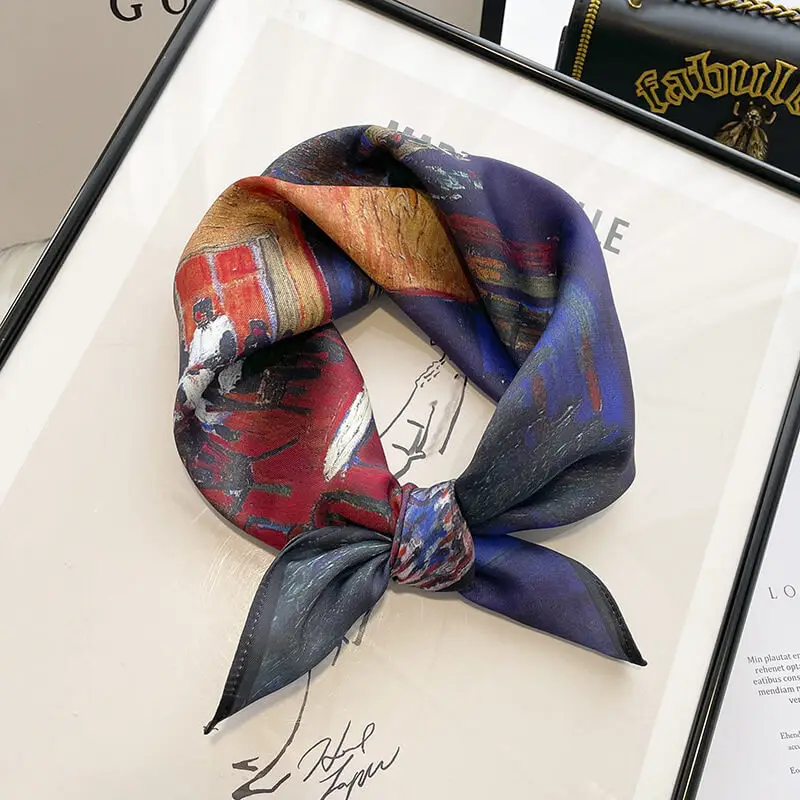 Luxury Twill Fabric Scarf 53 x 53cm 18 Luxury Twill Fabric Scarf 53 x 53cm 17