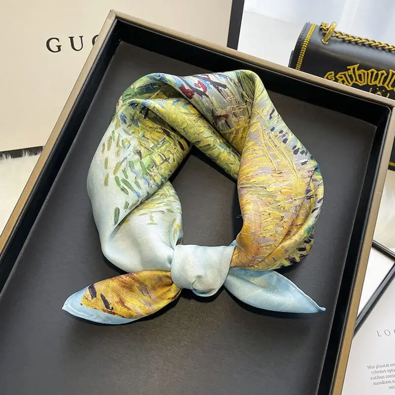 Luxury Twill Fabric Scarf 53 x 53cm 29 Luxury Twill Fabric Scarf 53 x 53cm 28