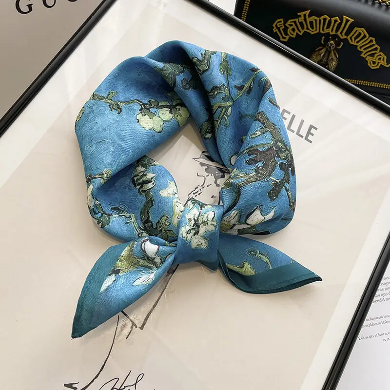 Luxury Twill Fabric Scarf 53 x 53cm 31 Luxury Twill Fabric Scarf 53 x 53cm 30
