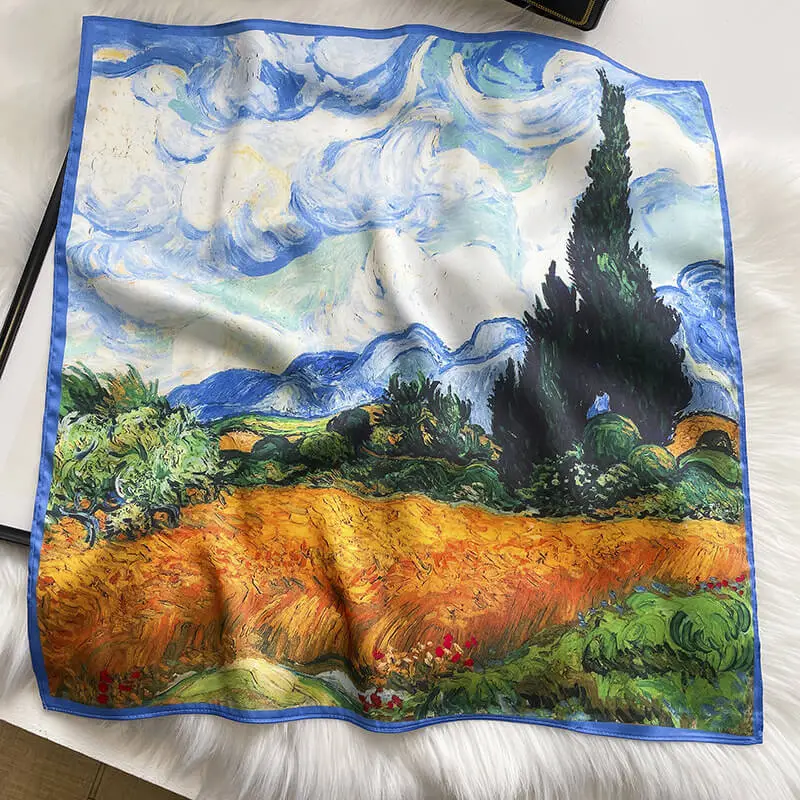 Luxury Twill Fabric Scarf 53 x 53cm 55 Luxury Twill Fabric Scarf 53 x 53cm 54