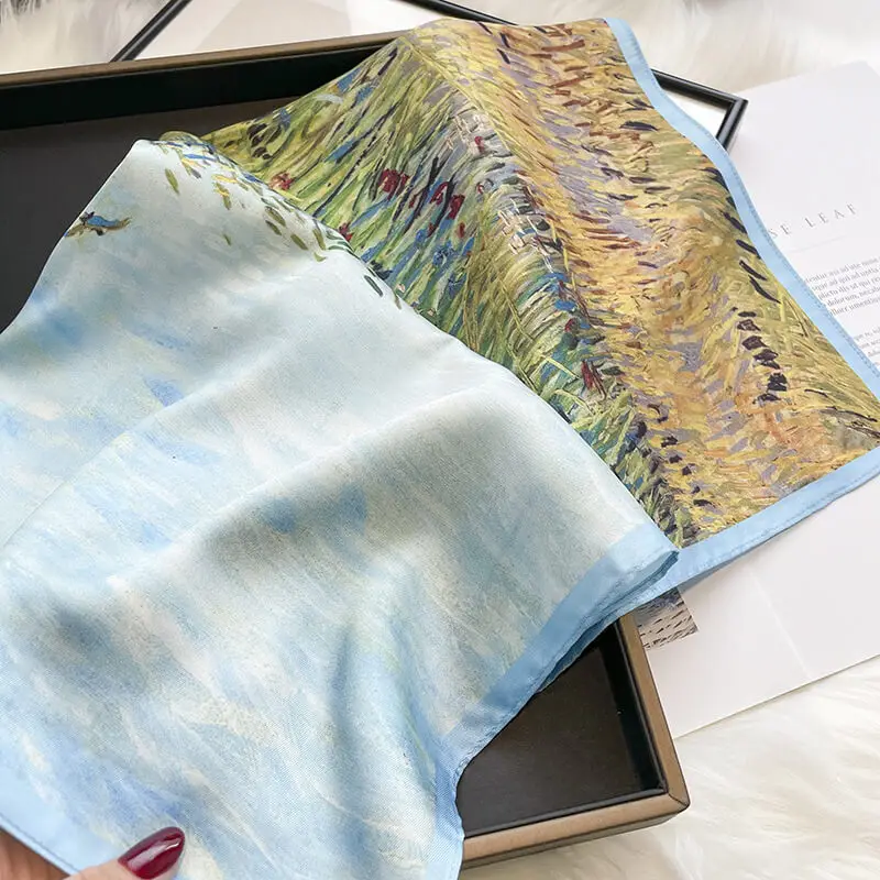 Luxury Twill Fabric Scarf 53 x 53cm 61 Luxury Twill Fabric Scarf 53 x 53cm 60