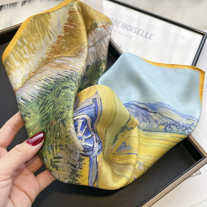 Luxury Twill Fabric Scarf 53 x 53cm 85 Luxury Twill Fabric Scarf 53 x 53cm 84