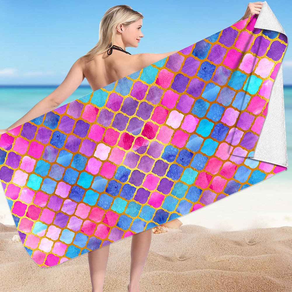 Mermaid Scales Beach Towel 3 Mermaid Scales Beach Towel 2