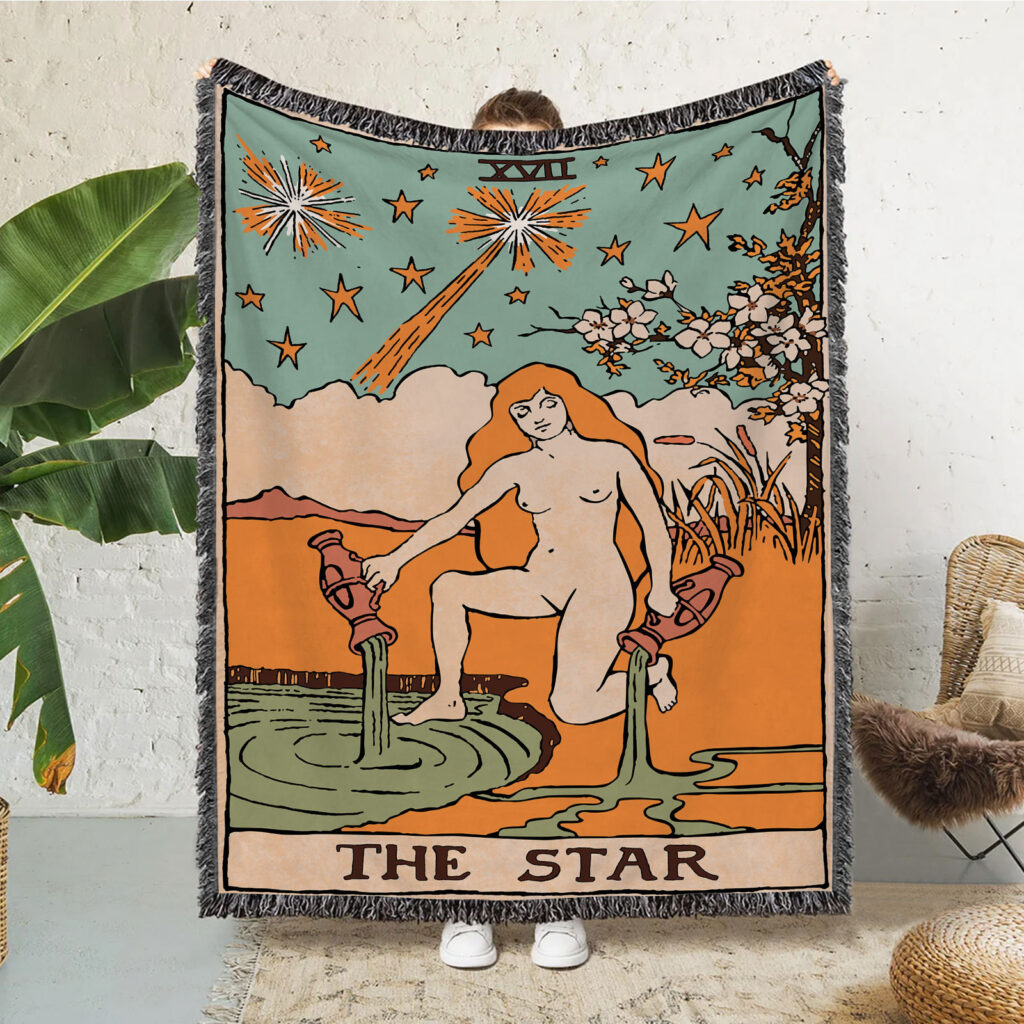 Moon Sun Star Flannel Blanket Throw 11