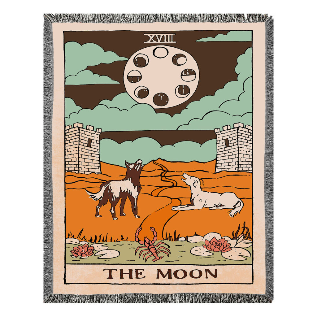 Moon Sun Star Flannel Blanket Throw 8