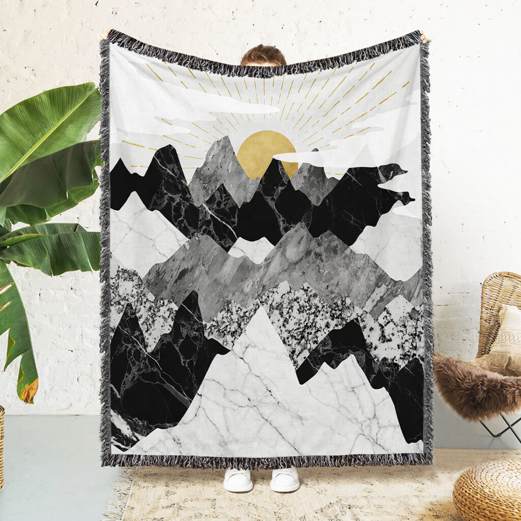 Mountain Moon Blanket Throw 6 Mountain Moon Blanket Throw 6