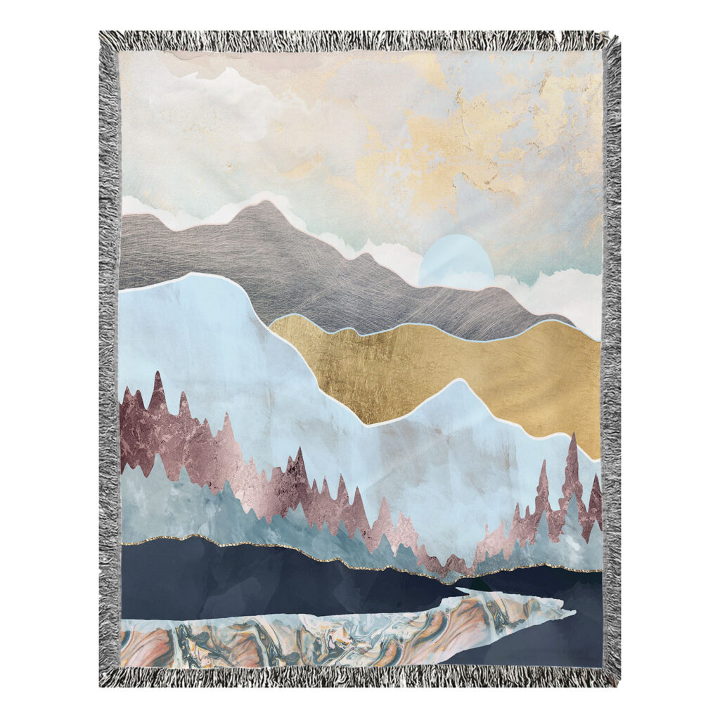 Mountain Moon Blanket Throw 7 Mountain Moon Blanket Throw 7