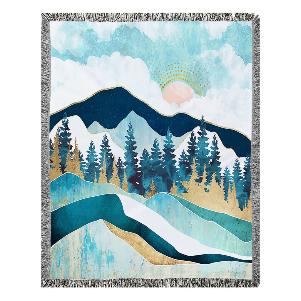 Mountain Moon Blanket Throw 9 Mountain Moon Blanket Throw 9