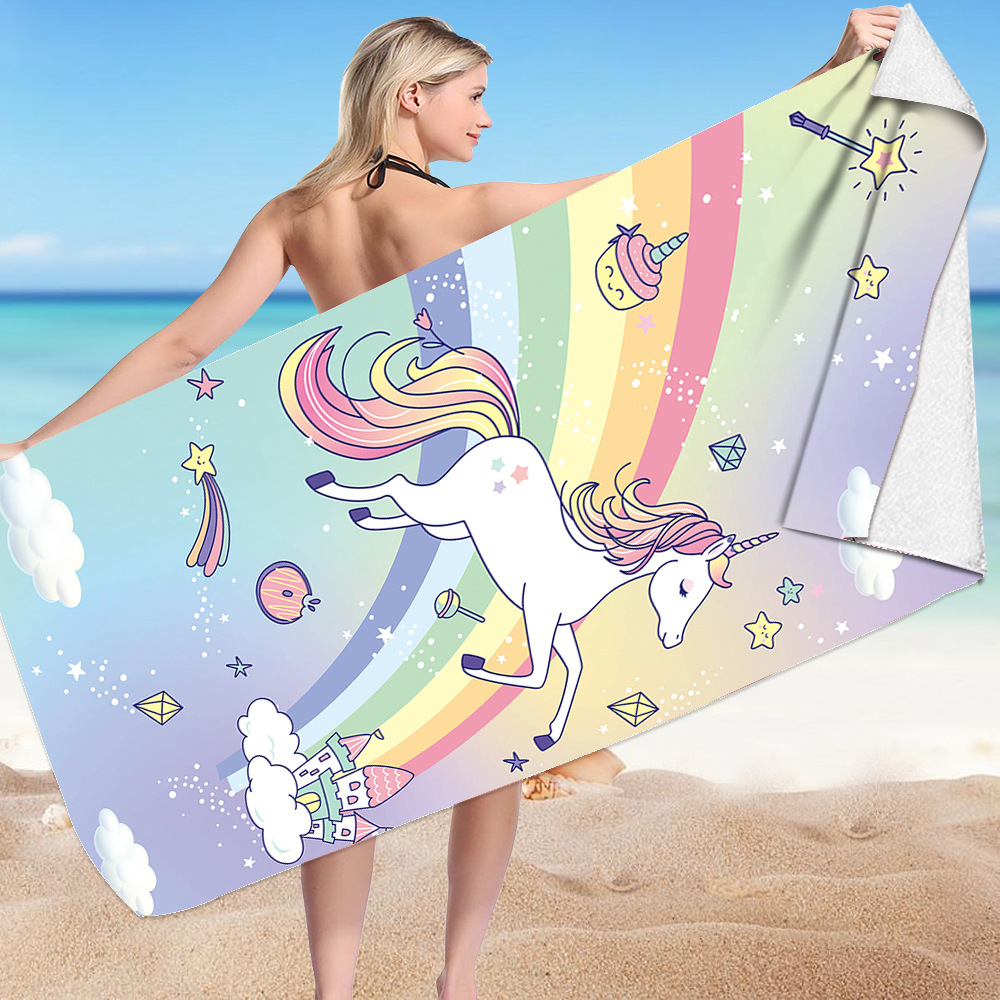 New Unicorn Beach Towel For Girls 2 New Unicorn Beach Towel For Girls 1