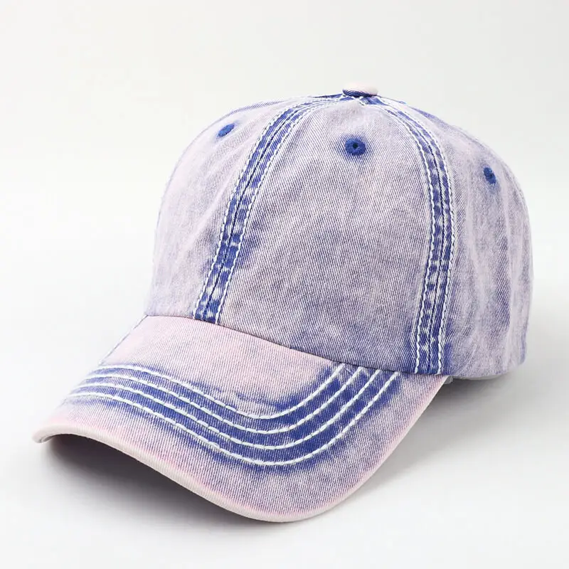 No Color Fade Soft Top Washable Cotton Baseball Cap 3
