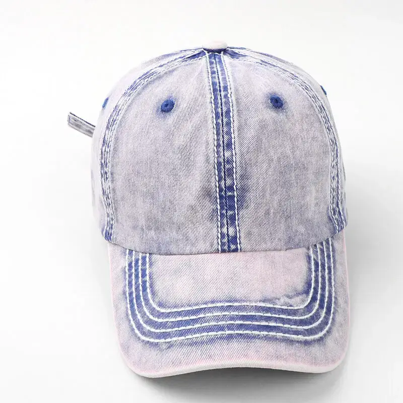 No Color Fade Soft Top Washable Cotton Baseball Cap 4