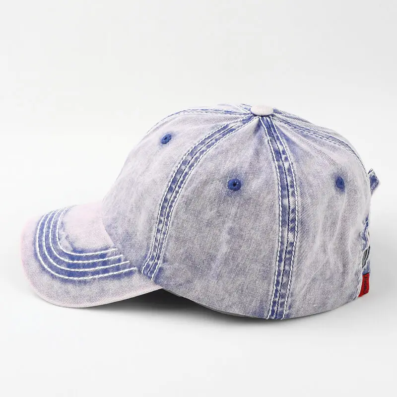 No Color Fade Soft Top Washable Cotton Baseball Cap 5