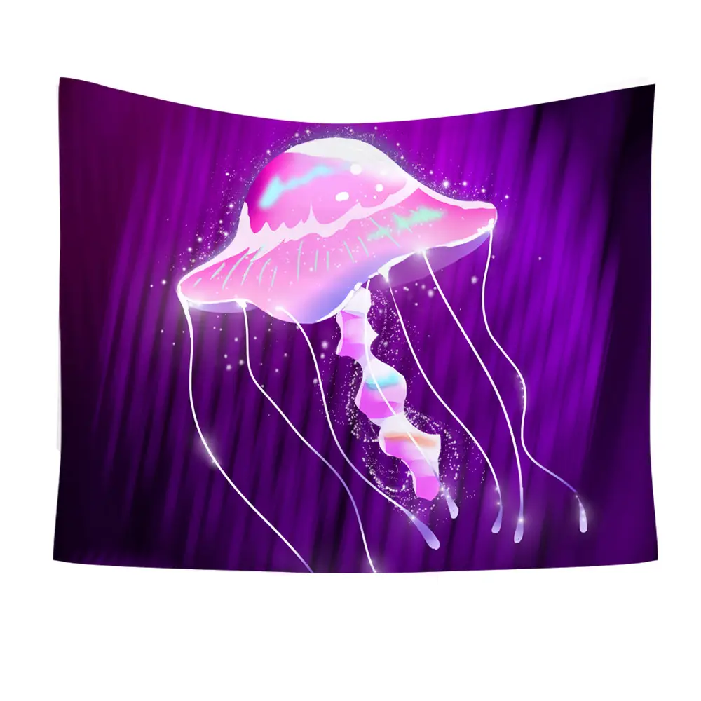 Ocean Jellyfish Wall Tapestry 18
