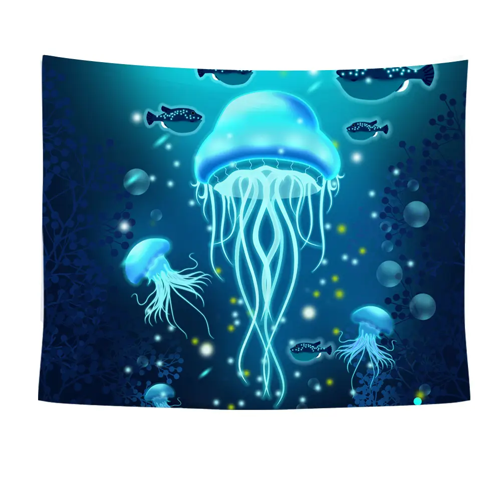 Ocean Jellyfish Wall Tapestry 21