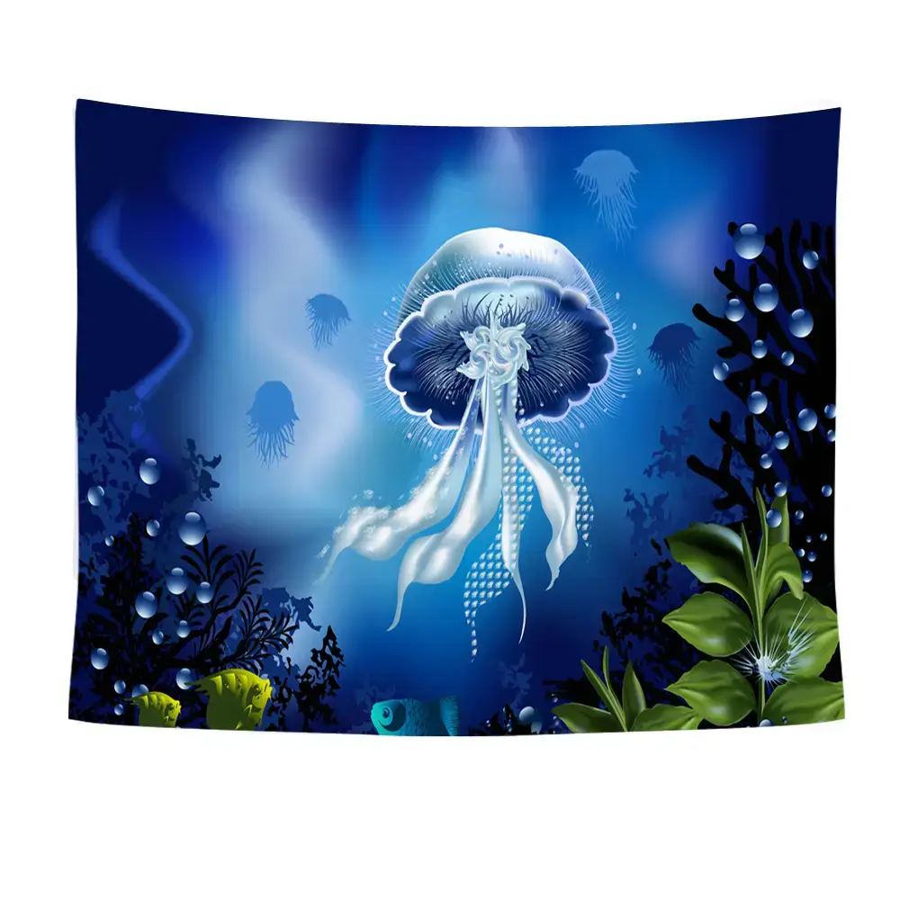 Ocean Jellyfish Wall Tapestry 23