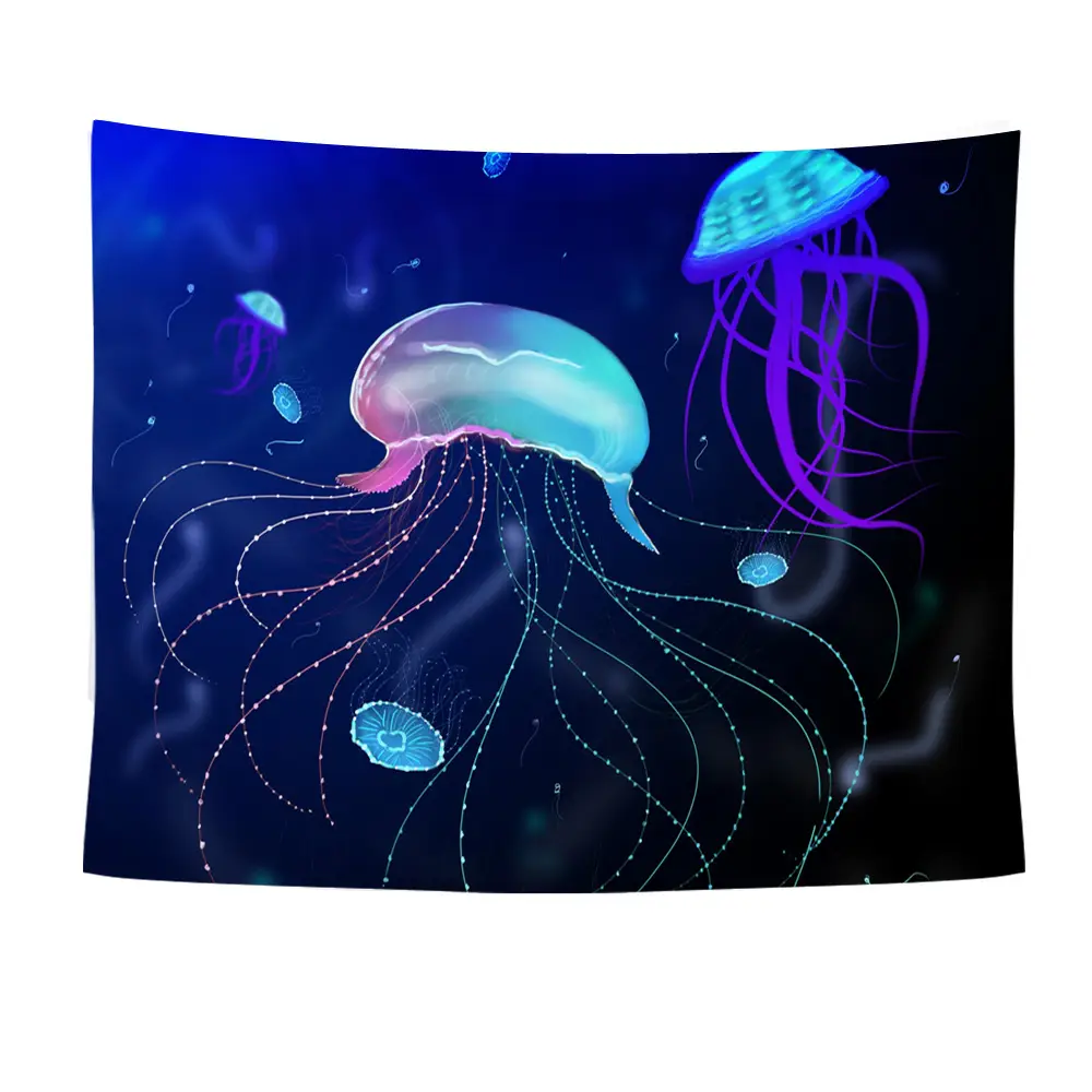 Ocean Jellyfish Wall Tapestry 25