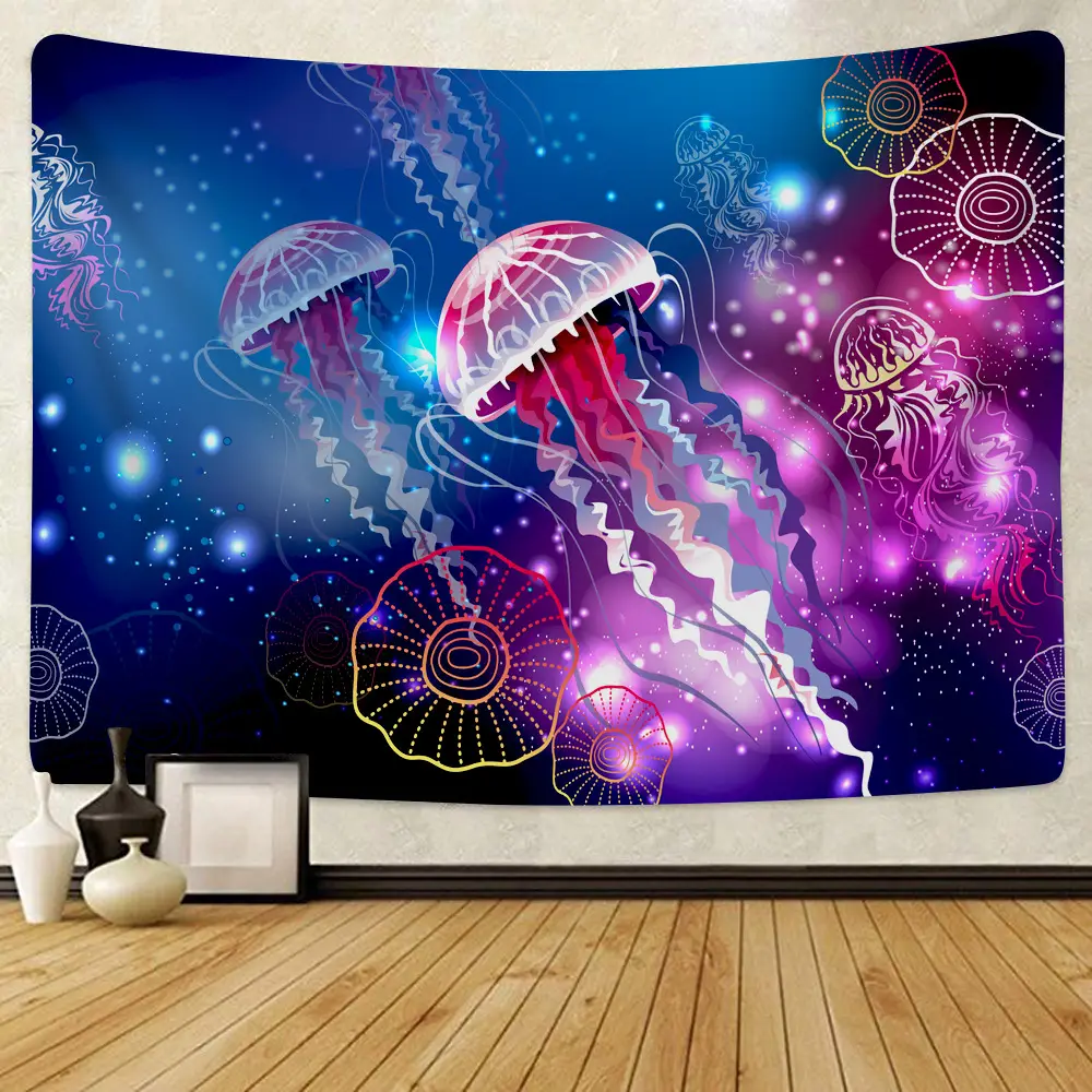 Ocean Jellyfish Wall Tapestry 27