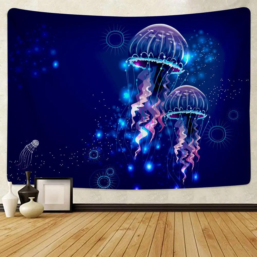 Ocean Jellyfish Wall Tapestry 28
